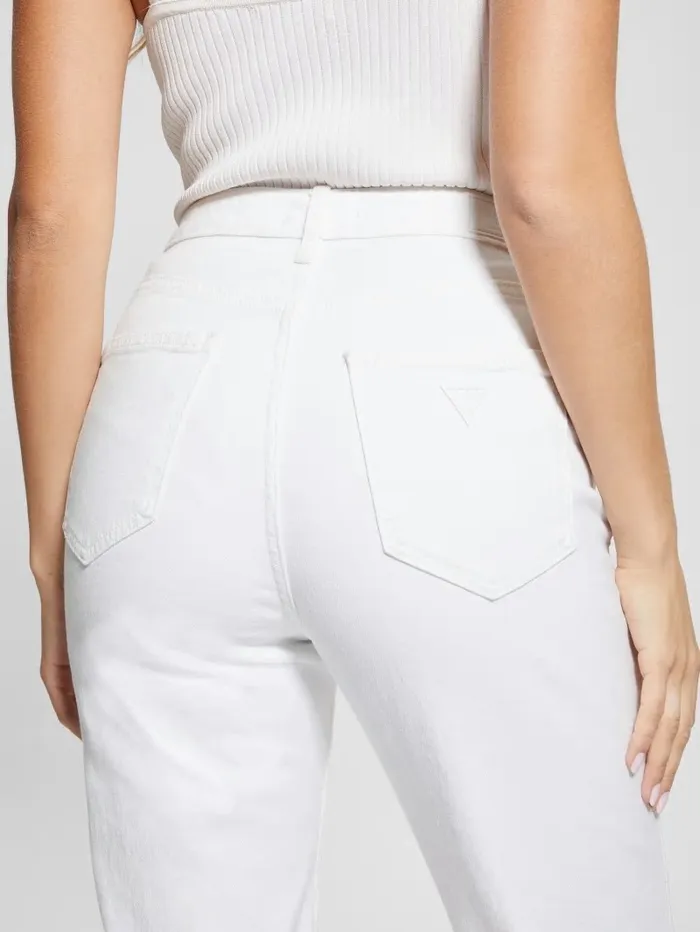 Jeans and Denim GUESS Women Charm Straight Jeans Pure White Multi Jeans and Denim GUESS Women Charm Straight Jeans Pure White Multi