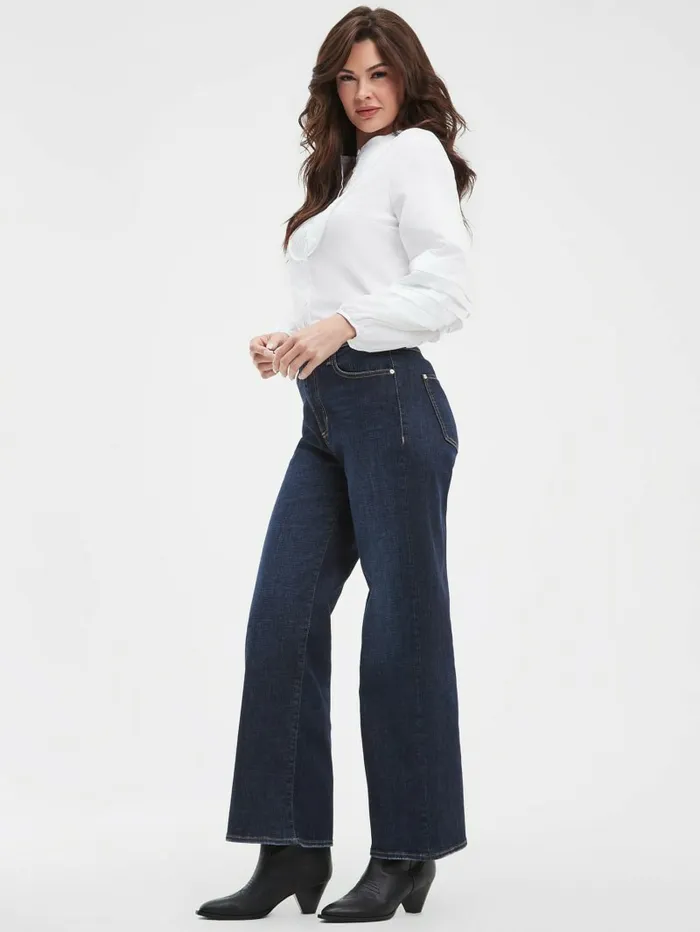 Jeans and Denim GUESS Women Eco HighRise Wide Leg Jeans Calypso Blue Jeans and Denim GUESS Women Eco HighRise Wide Leg Jeans Calypso Blue