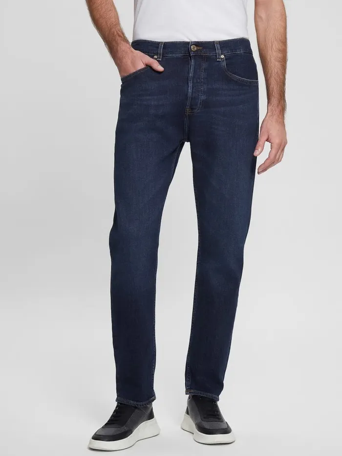 Jeans and Denim Men Eco CashmereBlend James Relaxed Jeans Protection GUESS