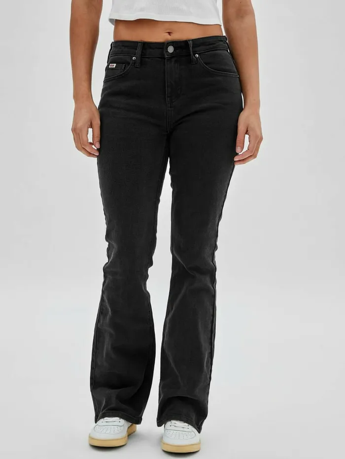 Jeans and Denim Women GUESS GUESS Originals Kit Bootcut Jeans Go Hyde Blk Wash