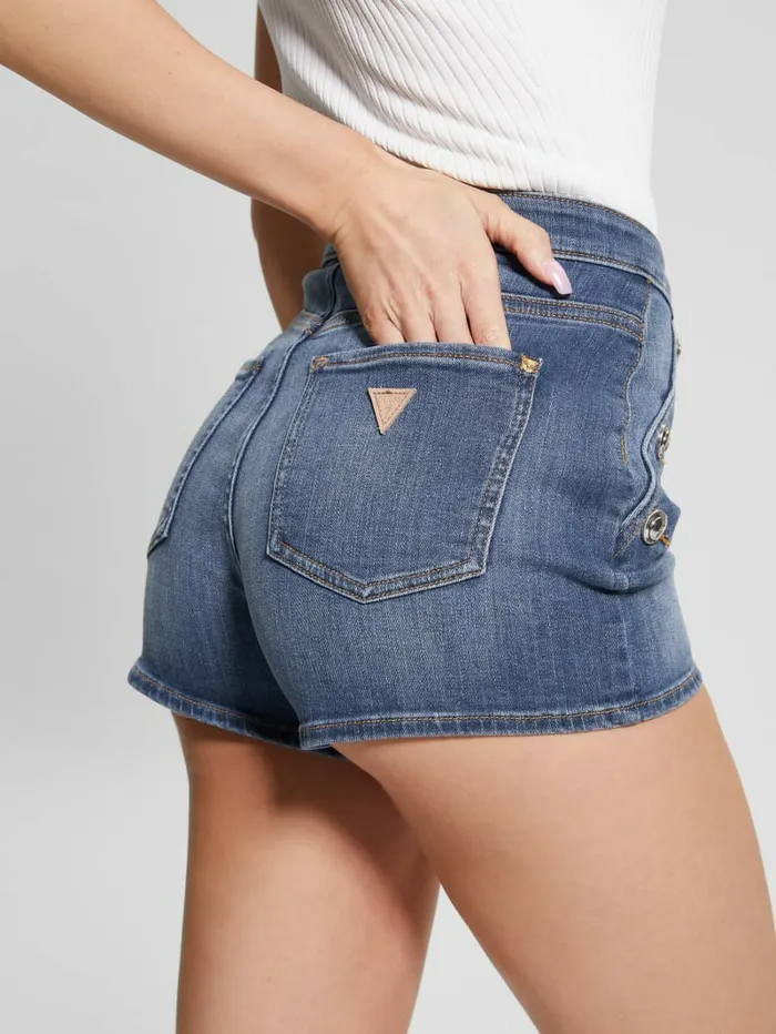 Jeans and Denim Women Janae Shorts Aegean GUESS