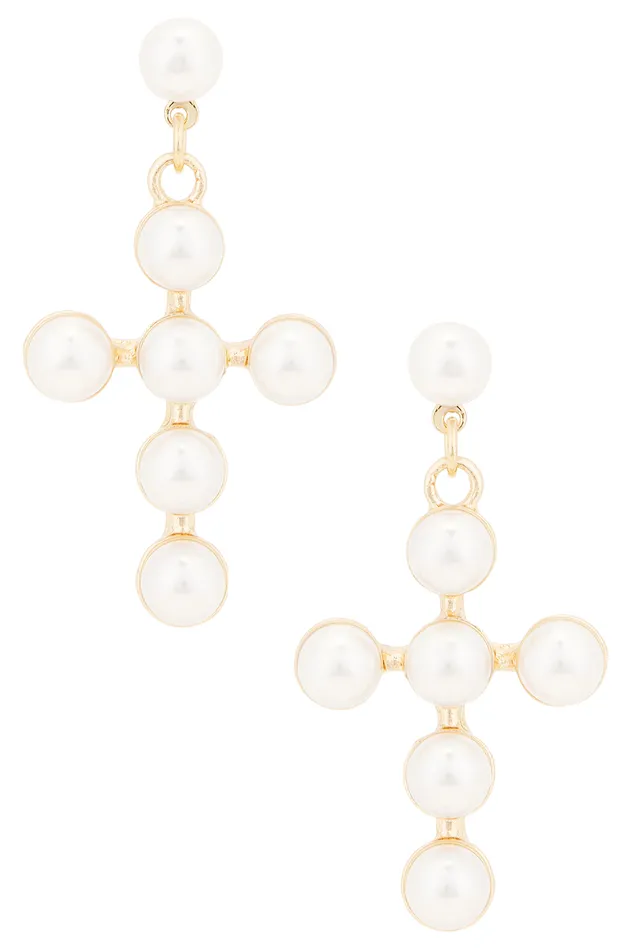 Jenna Earrings Ivory Women Lovers and Friends Jewelry