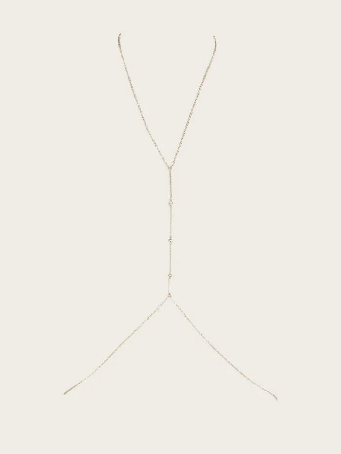 Jewelry GUESS Women GoldTone Body Chain SilverGold