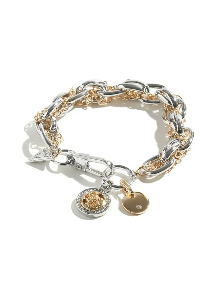 Jewelry Women GUESS Quattro G Charm Toggle Bracelet Silver Jewelry Women GUESS Quattro G Charm Toggle Bracelet Silver