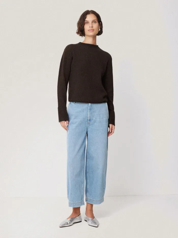 Jigsaw Cloud Cashmere Eldon Jumper Brown Women Knitwear and Cashmere