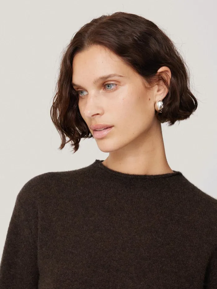Jigsaw Cloud Cashmere Eldon Jumper Brown Women Knitwear and Cashmere