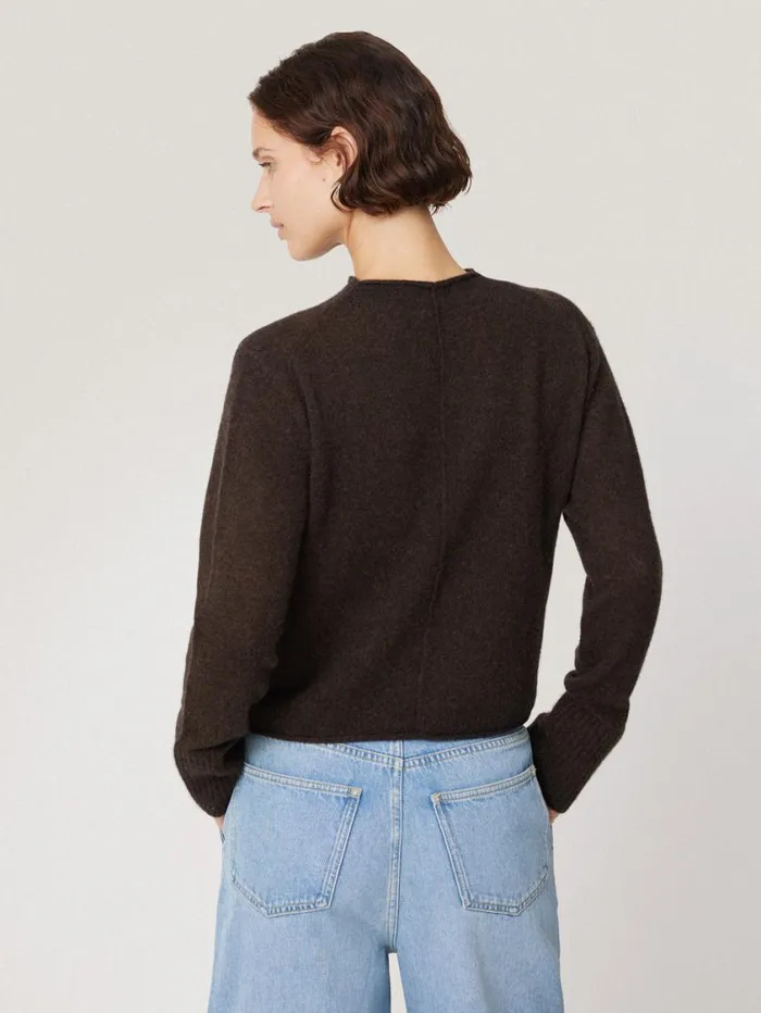 Jigsaw Cloud Cashmere Eldon Jumper Brown Women Knitwear and Cashmere