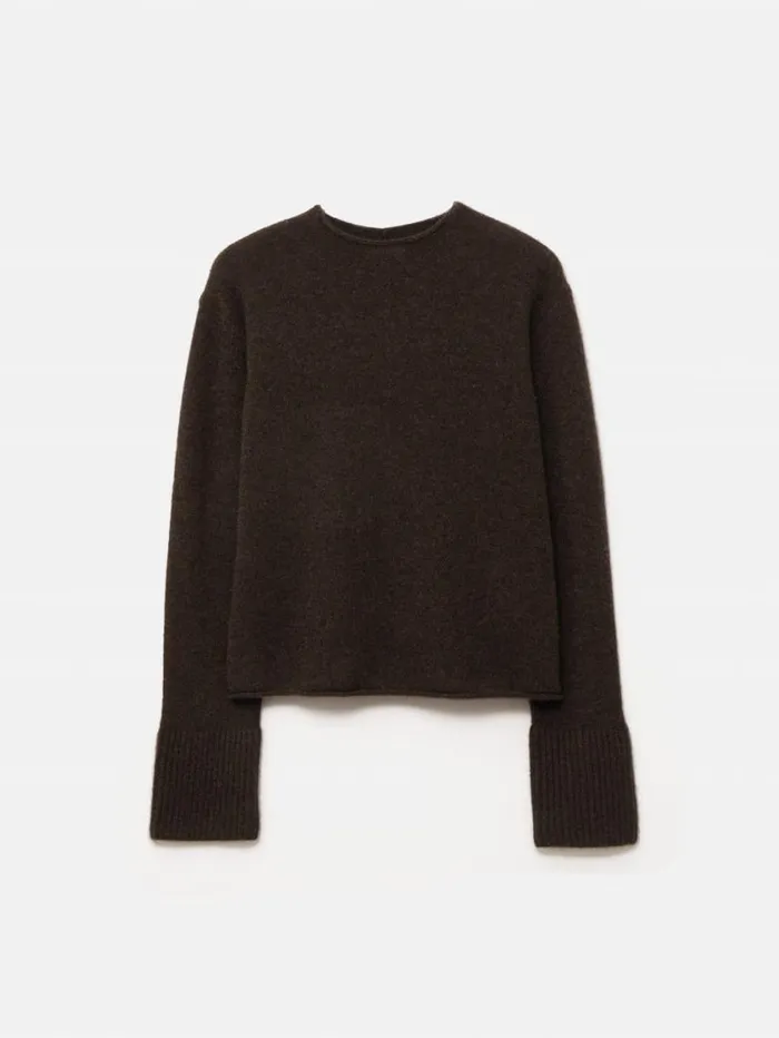 Jigsaw Cloud Cashmere Eldon Jumper Brown Women Knitwear and Cashmere