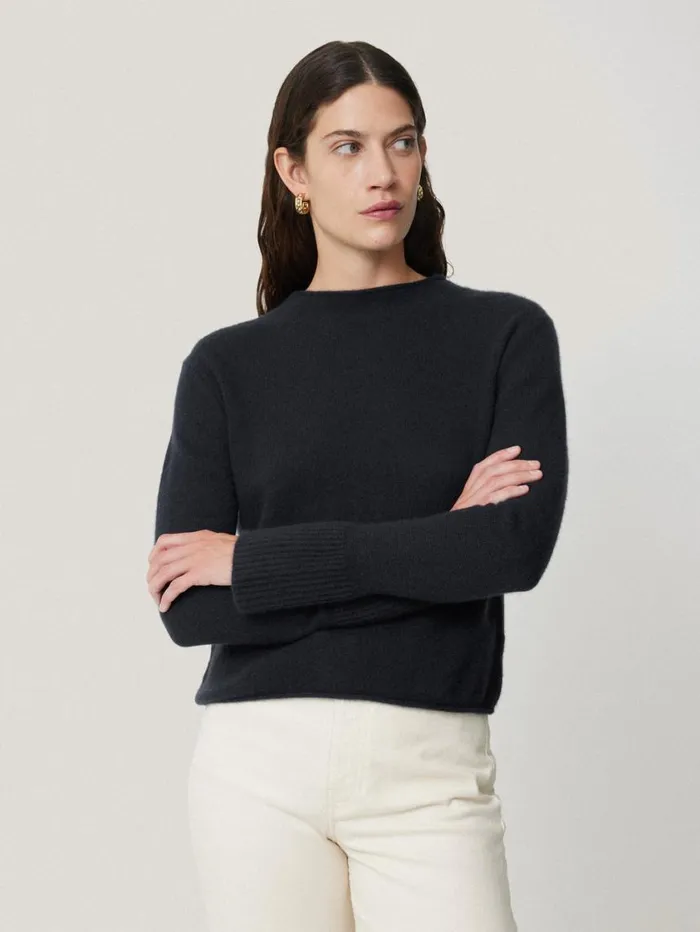 Jigsaw Cloud Cashmere Eldon Jumper Navy Women Knitwear and Cashmere