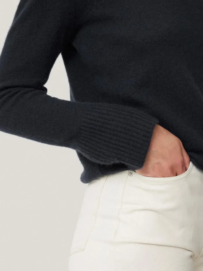Jigsaw Cloud Cashmere Eldon Jumper Navy Women Knitwear and Cashmere