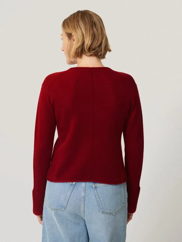 Jigsaw Cloud Cashmere Eldon Jumper Red Women Knitwear and Cashmere