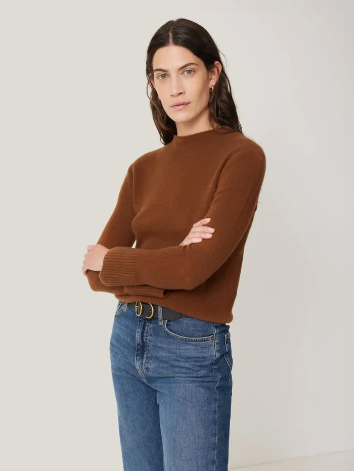 Jigsaw Cloud Cashmere Eldon Jumper Toffee Women Knitwear and Cashmere