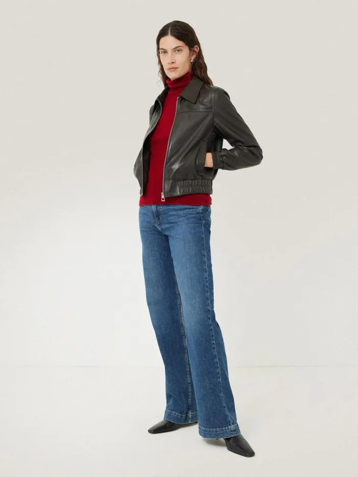 Jigsaw Cloud Cashmere Polo Jumper Red Women Knitwear and Cashmere