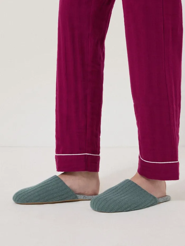 Jigsaw Compact Wool Slipper Blue Women Pyjamas and Loungewear