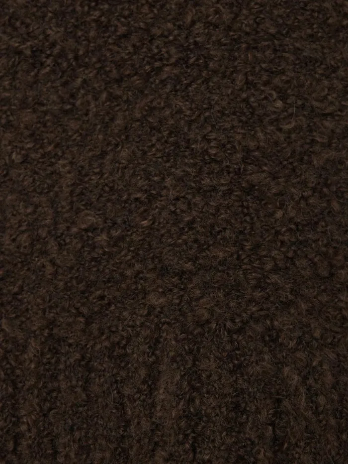 Jigsaw Cosy Boucle Tank And Snood Brown Women Knitwear and Cashmere