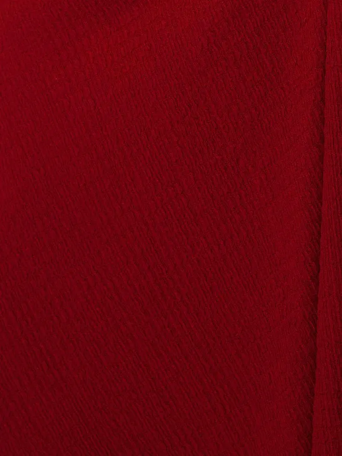 Jigsaw Crinkle Ruched Jersey Dress Red Women Party
