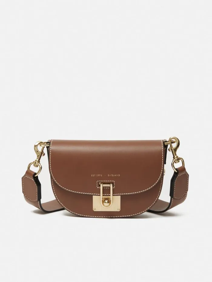 Jigsaw Denbigh Studded Leather Bag Tan Women Wallets and Card Holders