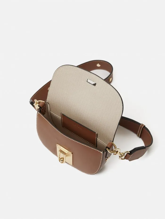 Jigsaw Denbigh Studded Leather Bag Tan Women Wallets and Card Holders