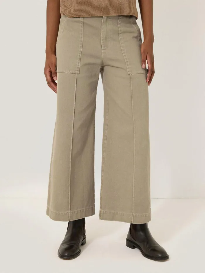 Jigsaw Denim Sailor Trouser Brown Women Denim