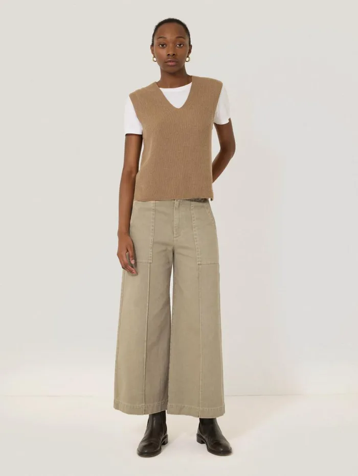 Jigsaw Denim Sailor Trouser Brown Women Denim