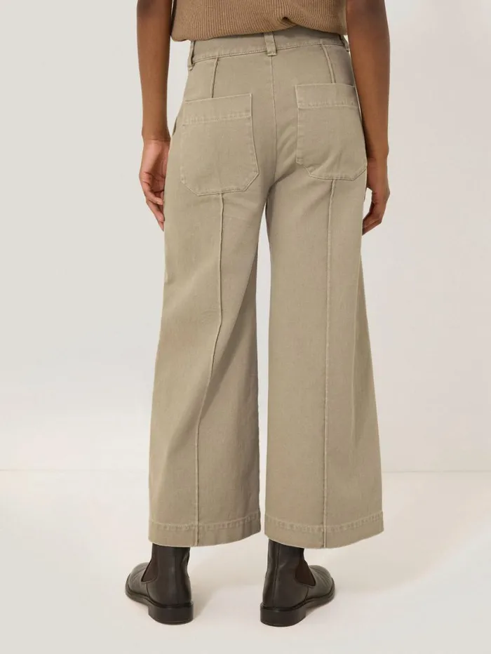 Jigsaw Denim Sailor Trouser Brown Women Denim