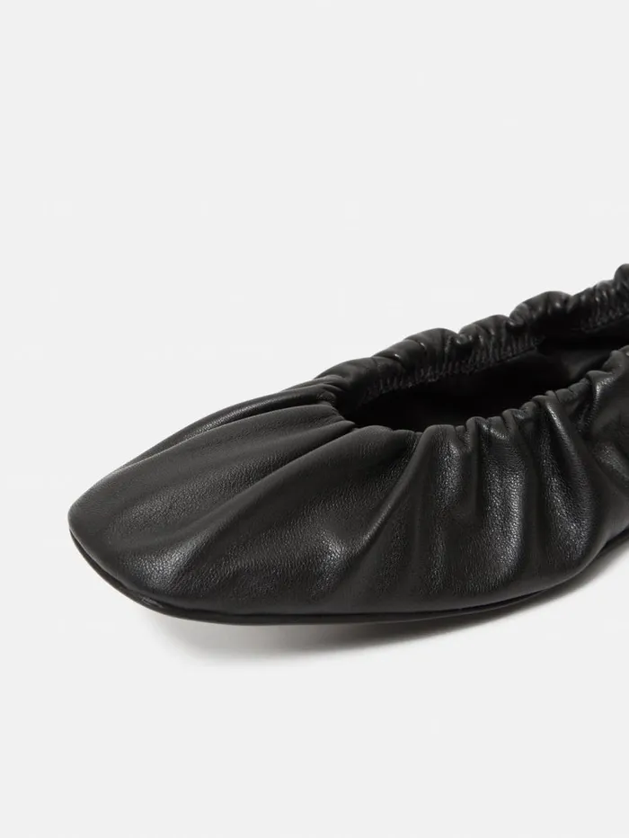 Jigsaw Elasticated Ballerina Black Women Flats