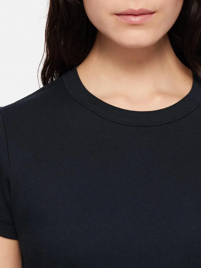 Jigsaw Fine Cotton Tee Navy Women Suits and Tailoring