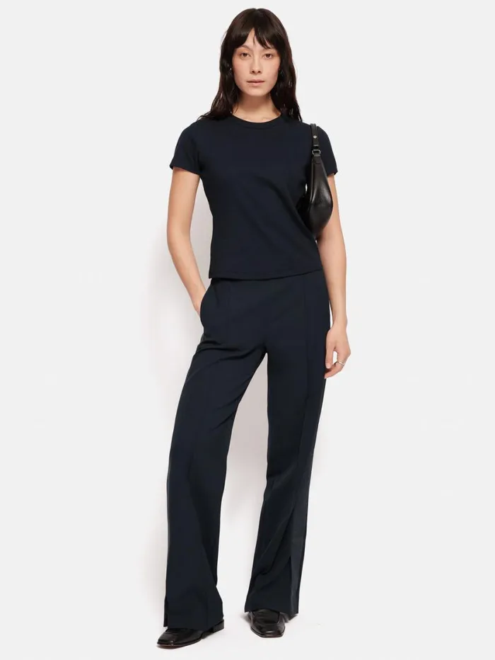 Jigsaw Fine Cotton Tee Navy Women Suits and Tailoring