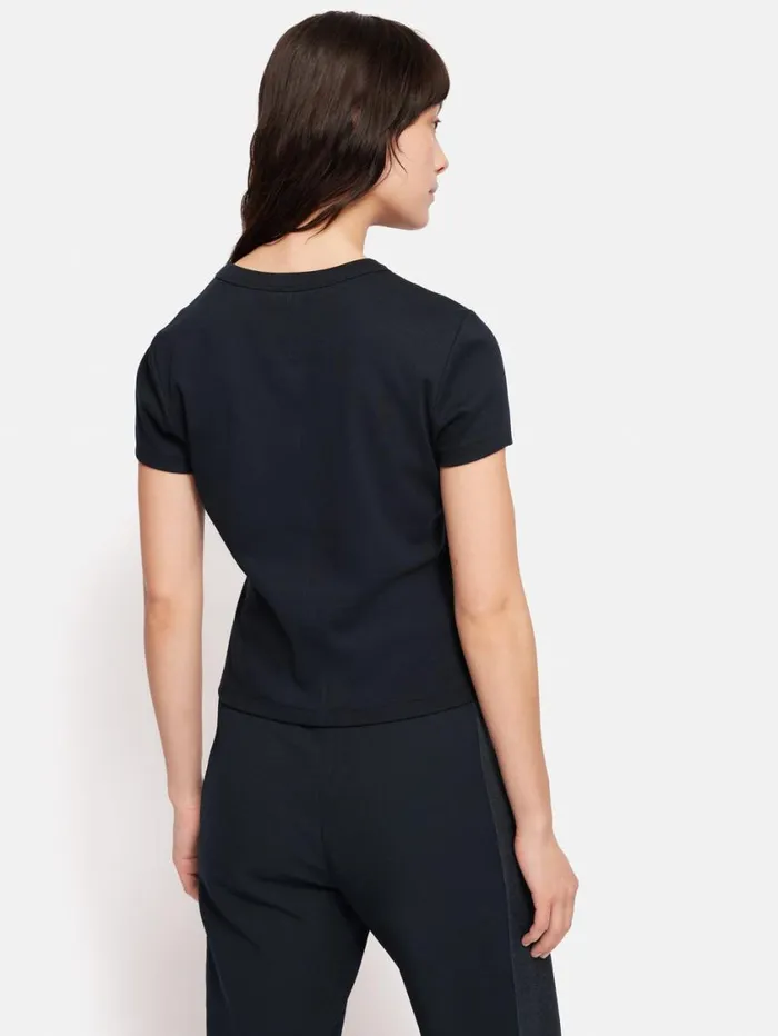 Jigsaw Fine Cotton Tee Navy Women Suits and Tailoring