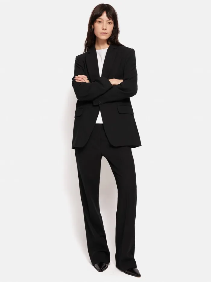 Jigsaw Fluid Twill Mason Trouser Black Women Trousers