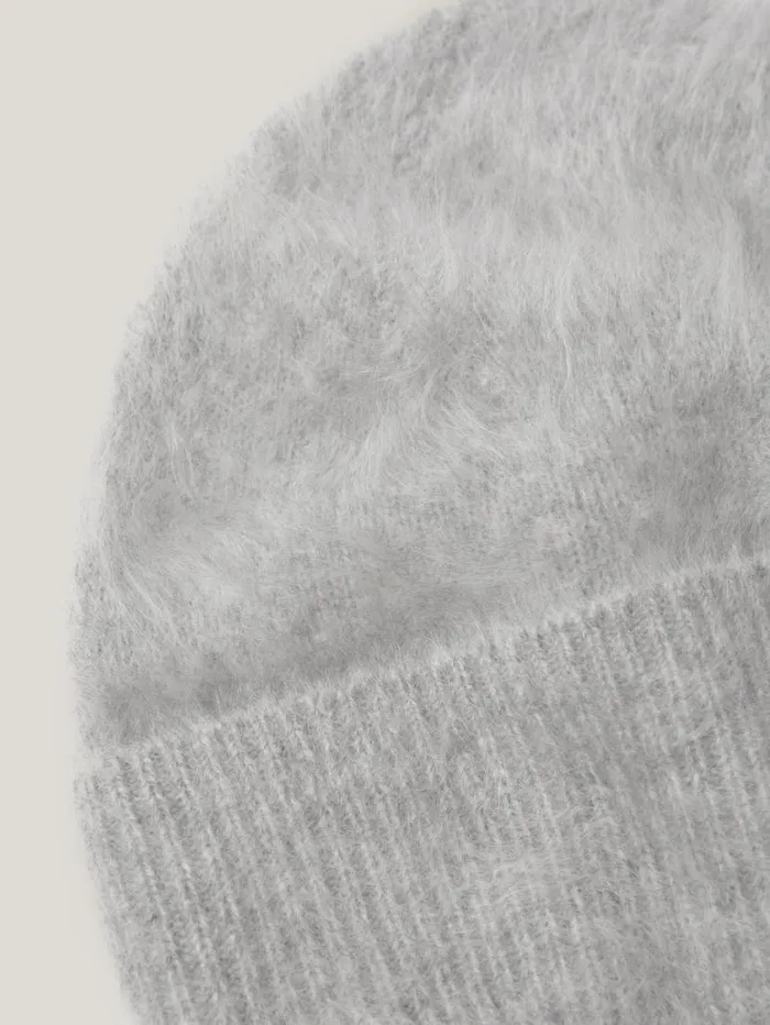Jigsaw Halo Cashmere Beanie Grey Women Hats and Gloves