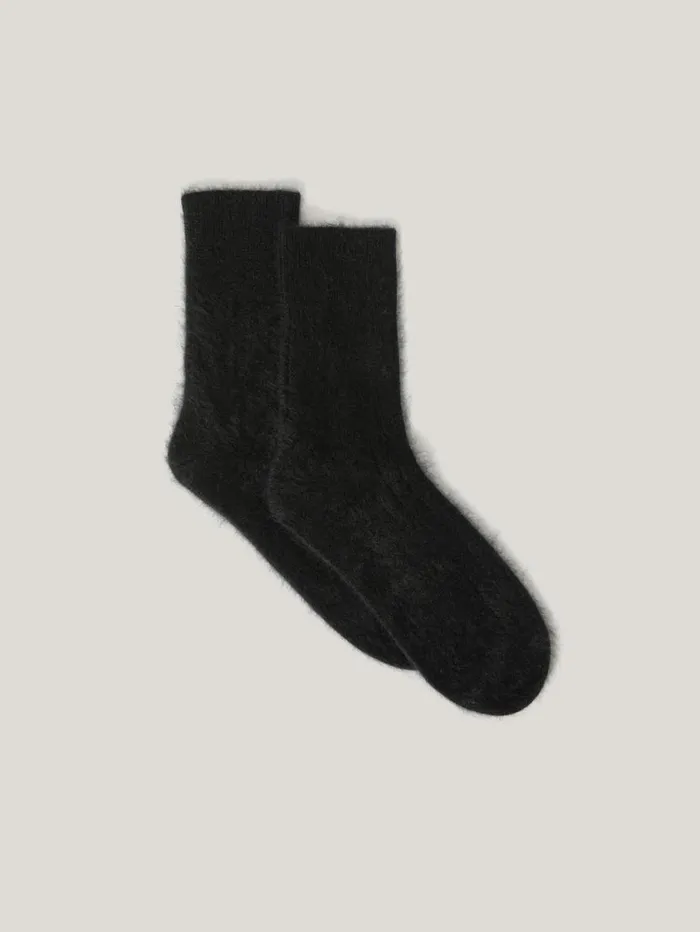 Jigsaw Halo Cashmere Sock Black Women Pyjamas and Loungewear