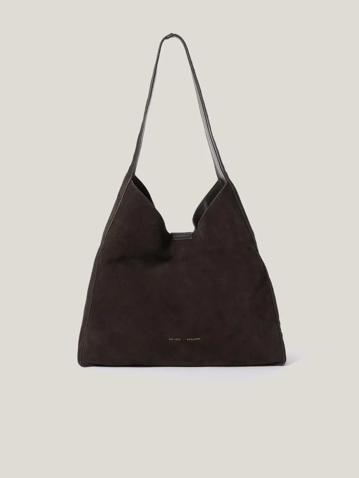 Jigsaw Heckfield Suede Tote Chocolate Women Bags