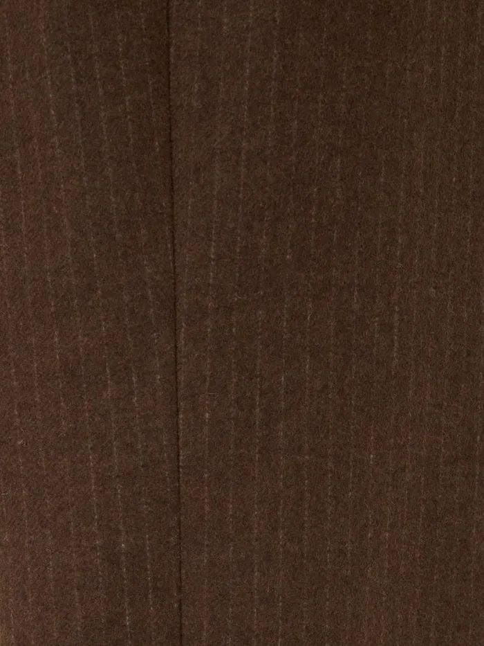 Jigsaw Kemp Wool Pinstripe Trouser Brown Women Suits and Tailoring