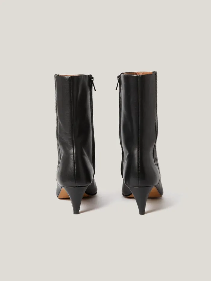 Jigsaw Leather Valerie Ankle Boot Black Women Boots