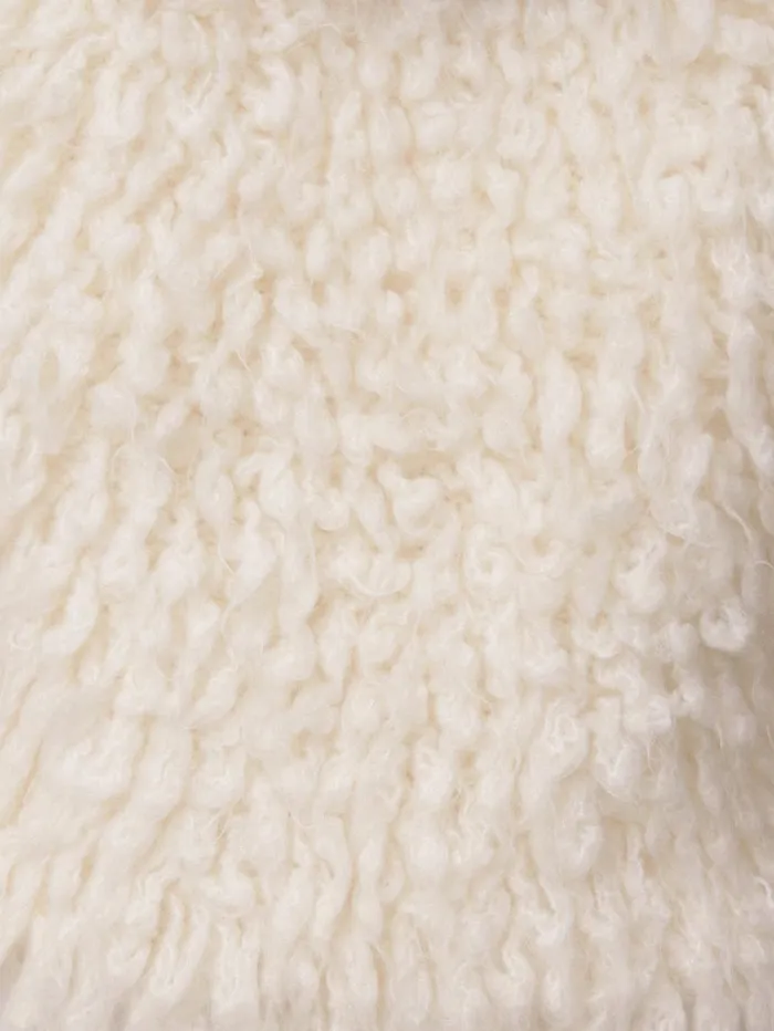Jigsaw Looped Knitted Gilet Cream Women Knitwear and Cashmere