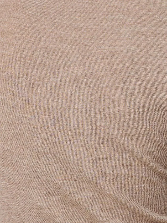 Jigsaw Merino Half Sleeve Tshirt Stone Women Shirts and Tops