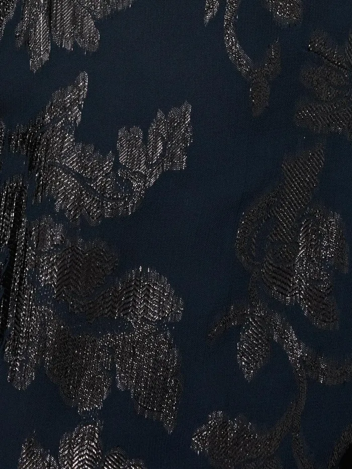 Jigsaw Metallic Jacquard Top Navy Women Coords