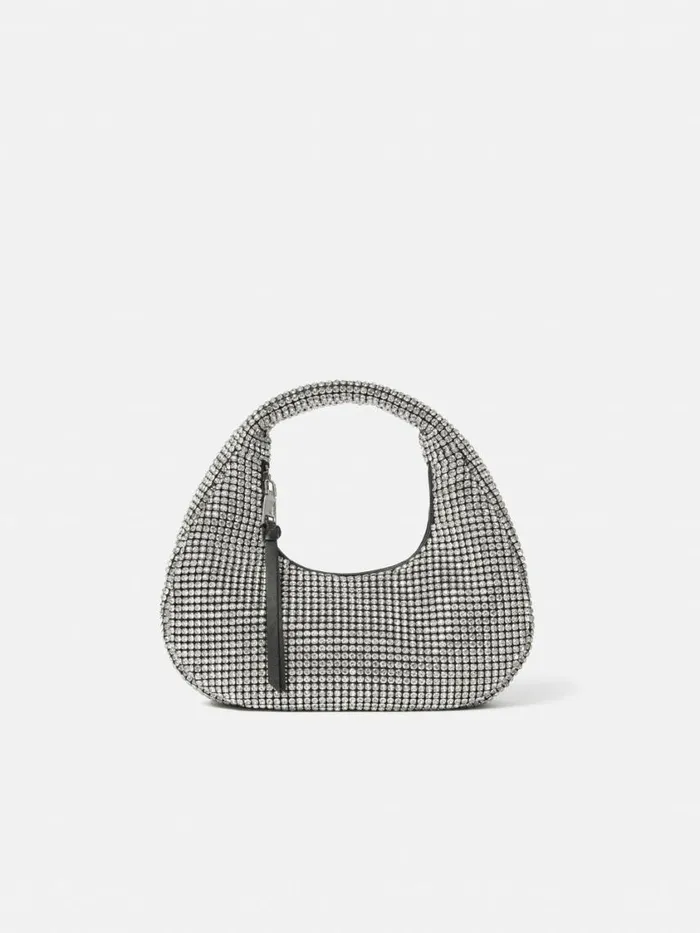 Jigsaw Mini Tay Crystal Bag Silver Women Bags