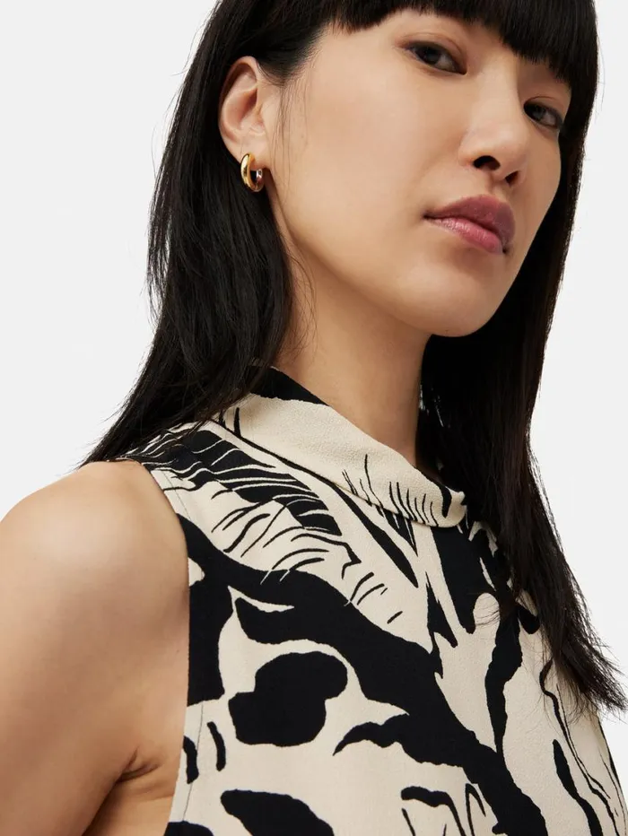 Jigsaw Mixed Metal Hoop Earring Multi Women Jewellery