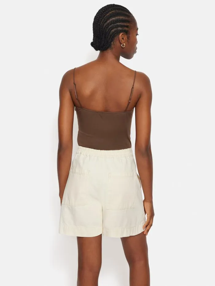 Jigsaw Modal Lace Vest Ganache Women Shirts and Tops