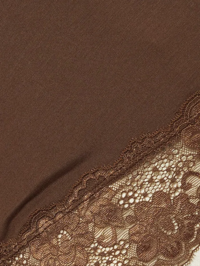 Jigsaw Modal Lace Vest Ganache Women Shirts and Tops