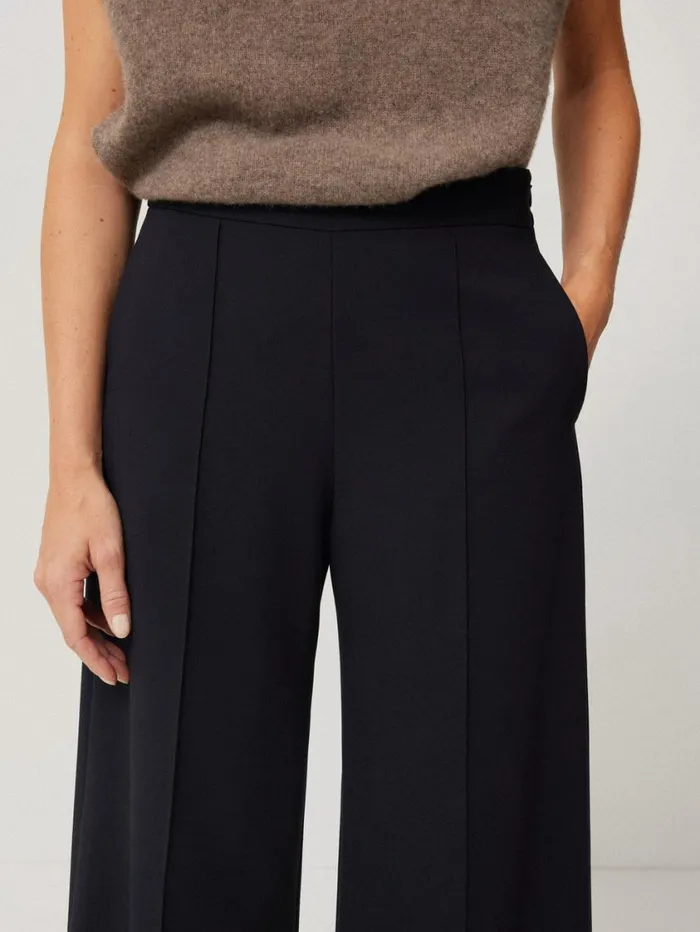 Jigsaw Modern Crepe Sailor Trouser Navy Women Suits and Tailoring