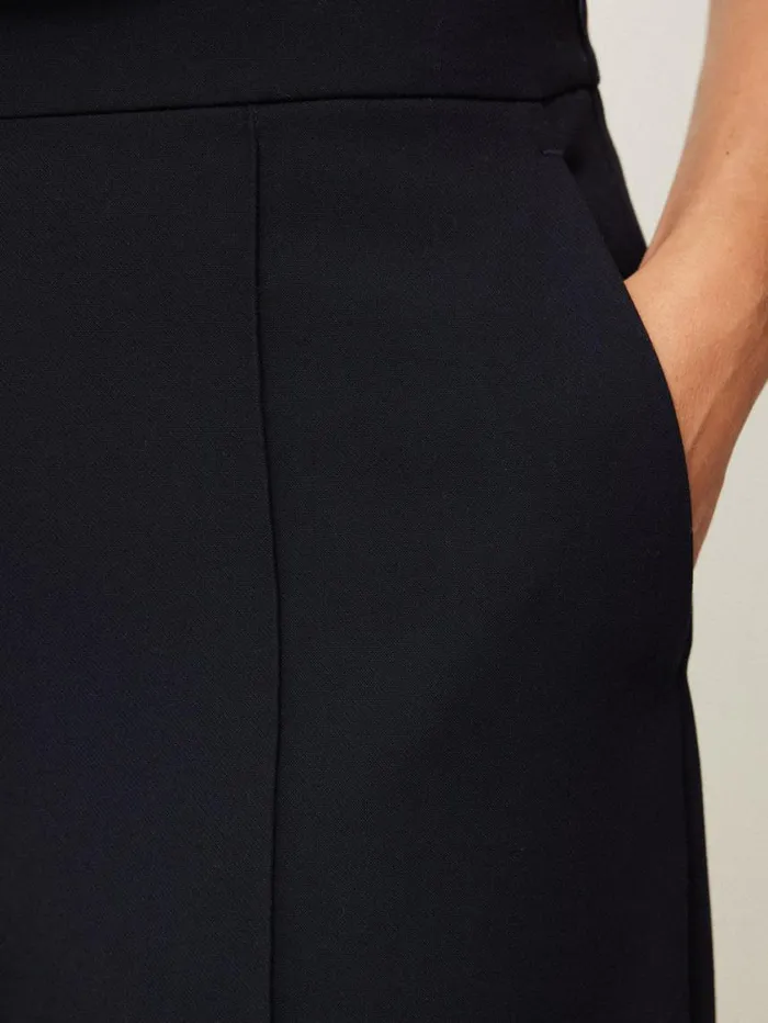 Jigsaw Modern Crepe Sailor Trouser Navy Women Suits and Tailoring