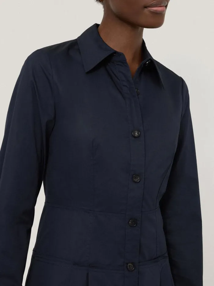 Jigsaw Panelled Shirt Dress Navy Women Dresses and Jumpsuits