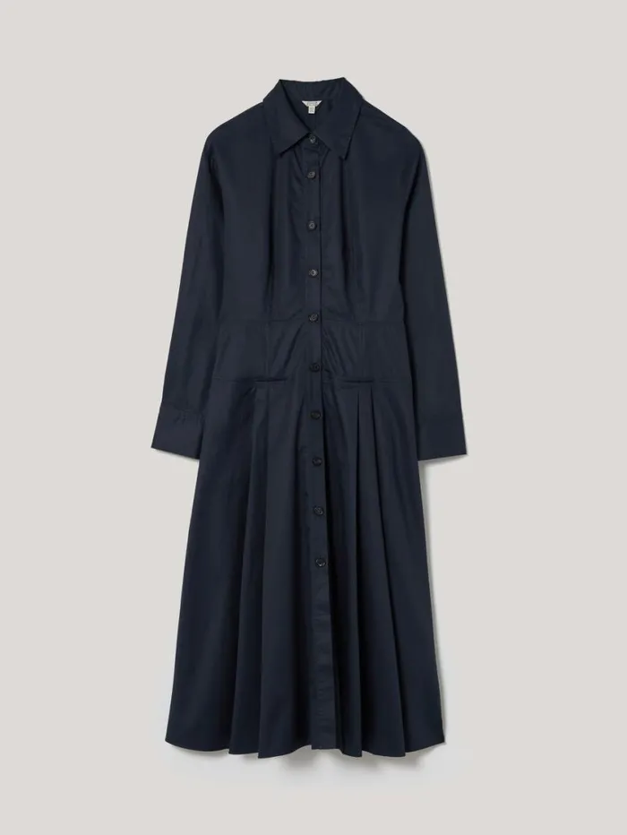 Jigsaw Panelled Shirt Dress Navy Women Dresses and Jumpsuits