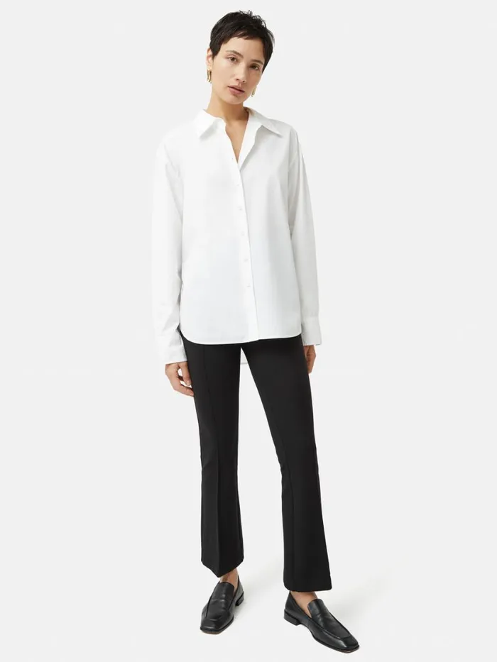 Jigsaw Ponte Kickflare Trouser Black Women Suits and Tailoring