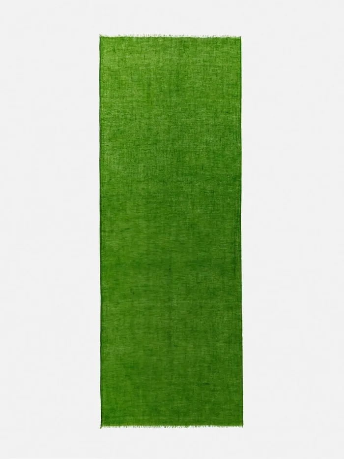 Jigsaw Pure Cashmere Gauze Scarf Green Women Ponchos and Scarves