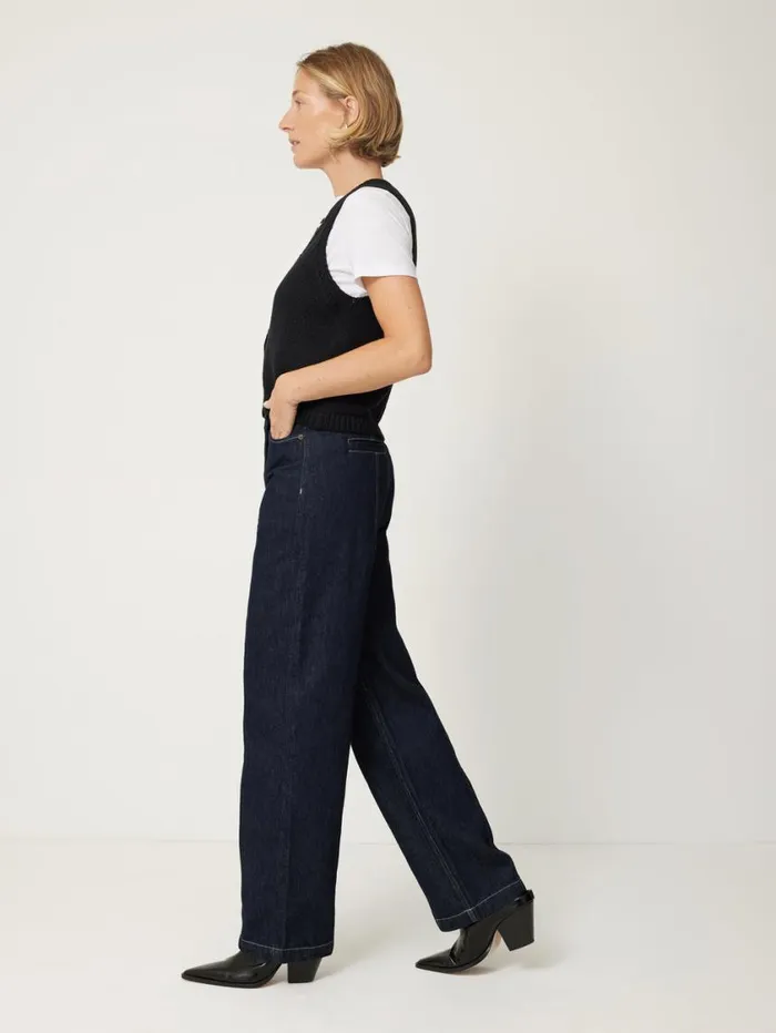 Jigsaw Pure Cotton Knitted Waistcoat Black Women Knitwear and Cashmere