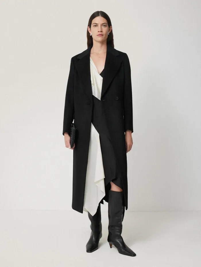Jigsaw Sculptural Silk Twill Dress Monochrome Women Coords